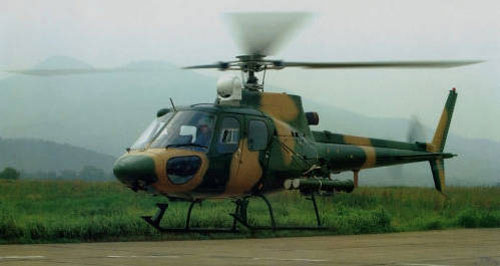 中国陆航部队武装型直11轻型直升机